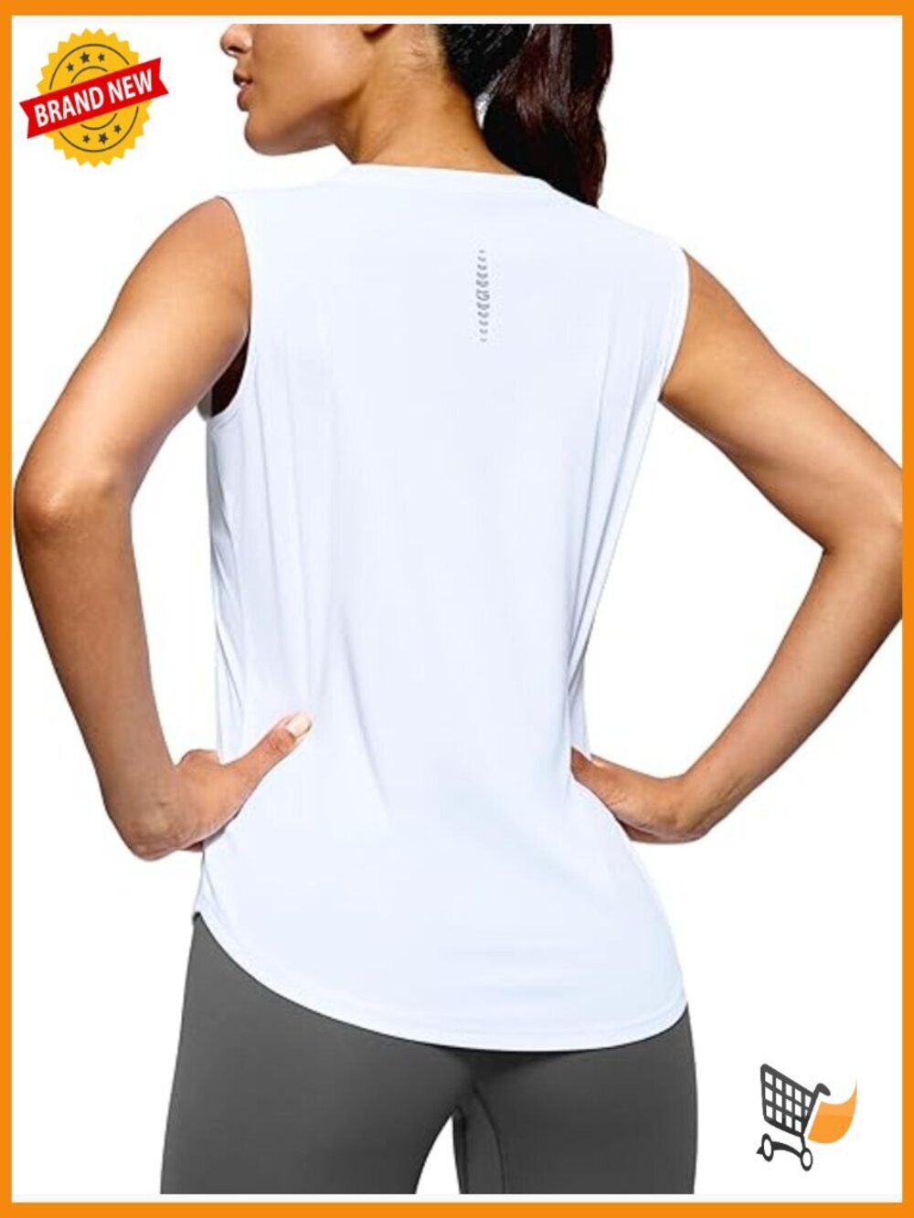 High Neck Sleeveless Tank Top for Running Gym Tennis